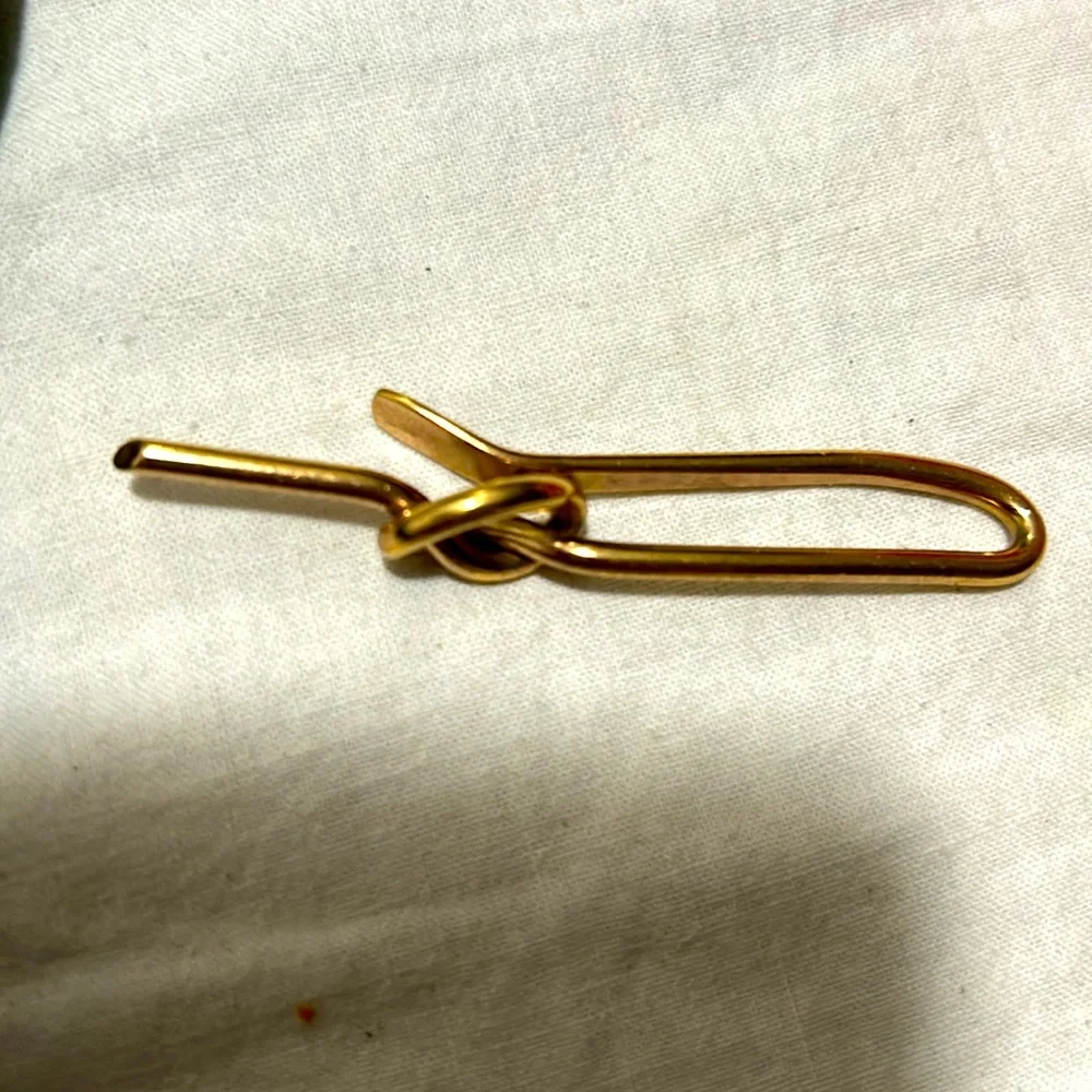 Kreisler 1950’s Gold Filled Knot Tie Bar Made in USA